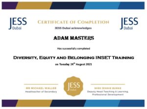 INSET Training: Diversity, Equity and Belonging.