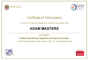 GESS Certificate of Participation