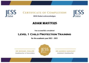 JESS Dubai - Level 1 Child Protection Training